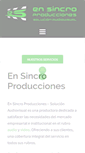 Mobile Screenshot of ensincroproducciones.com